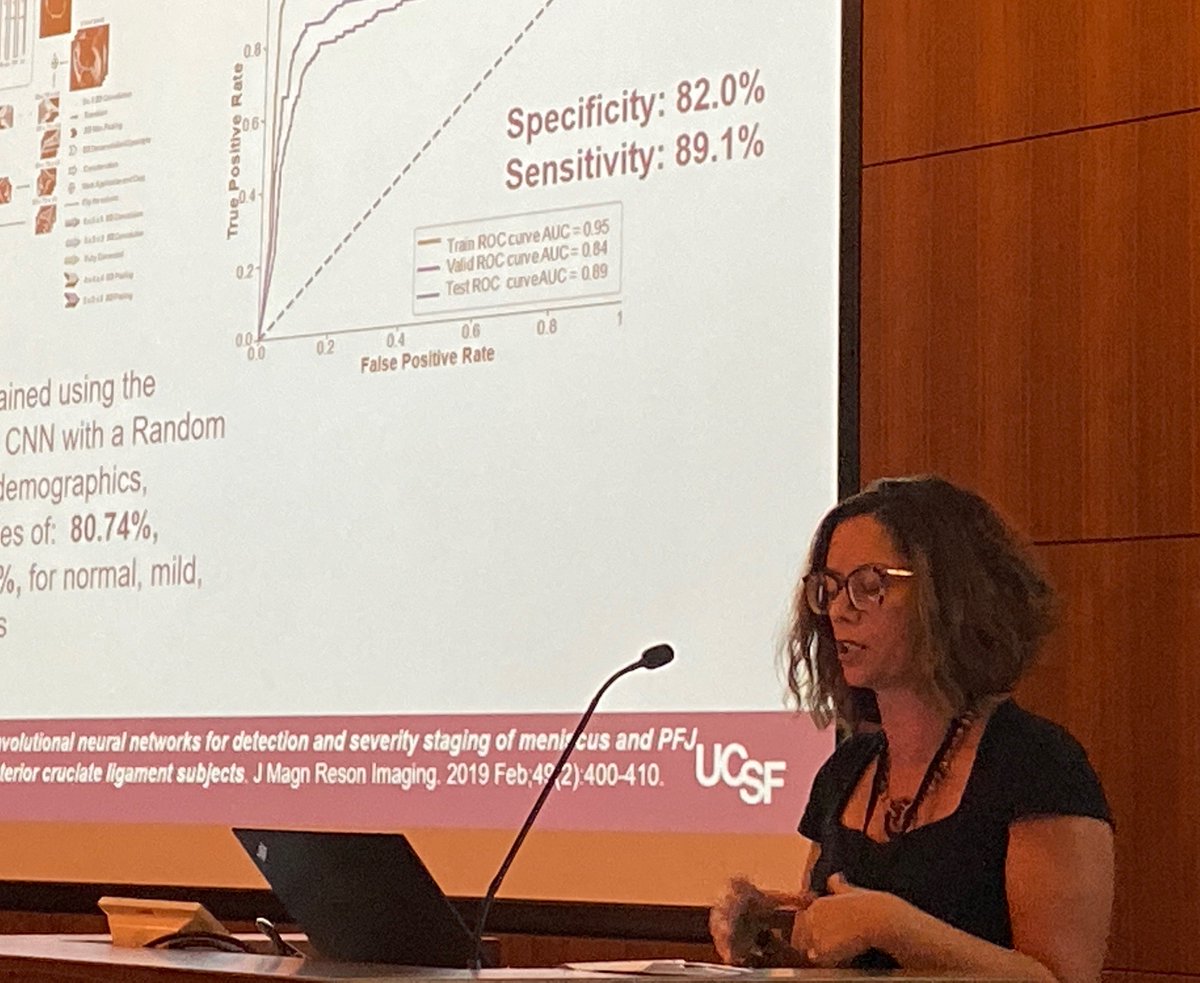 Excellent talks by @DrDreMDPhD and @PedoiaValentina  at the UC wide AI conference @UCSFimaging #UCSFci2 #UCSFproud