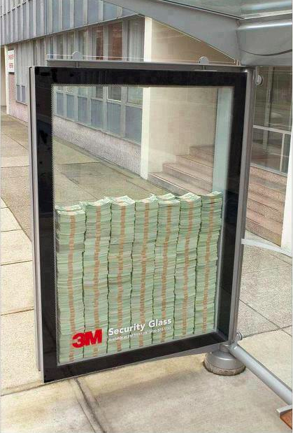 BrianRoemmele's tweet image. Specimen: Example demonstrating how serious the premise of a product is:

Put what is propertied to be $3 million dollars in a remote Vancouver bus stop encased in your new security glass.

Wait for reactions.

Collect $25 million in new contracts in 3 months.

3M is brilliant.