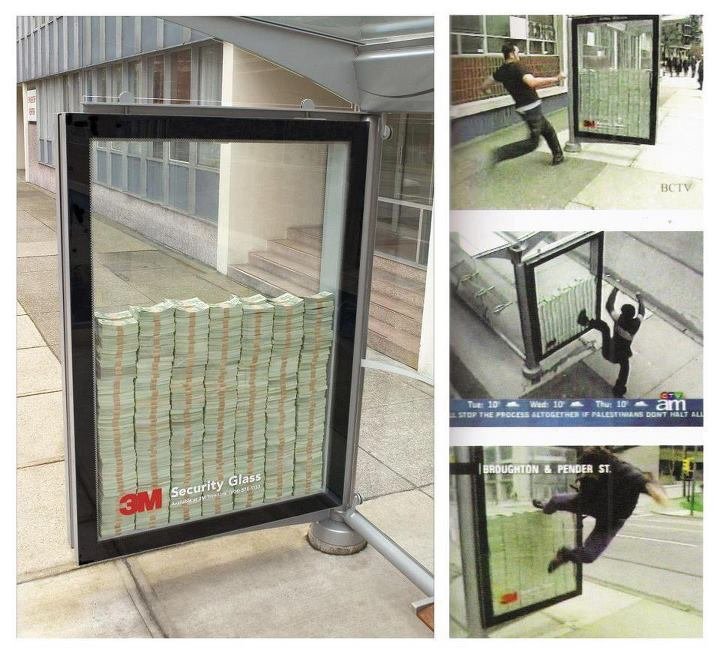 BrianRoemmele's tweet image. Specimen: Example demonstrating how serious the premise of a product is:

Put what is propertied to be $3 million dollars in a remote Vancouver bus stop encased in your new security glass.

Wait for reactions.

Collect $25 million in new contracts in 3 months.

3M is brilliant.