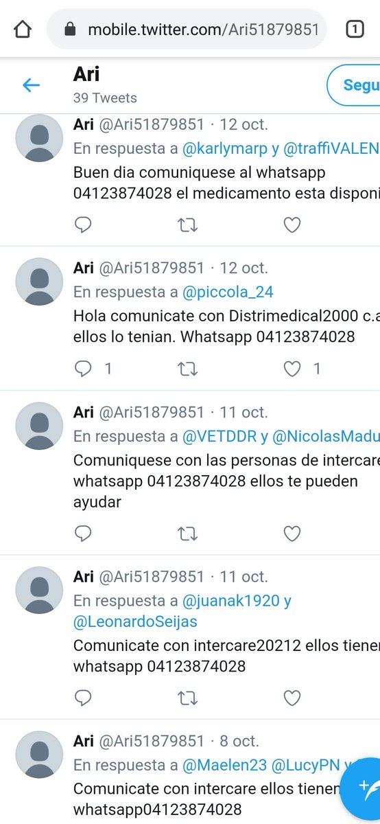 ExporVR2K19's tweet photo. @DESIFRABETA Un día son Grupo InterCare 2017 y al otro día Distrimedical 2000. Ojo con nombres alusivos o afines.
Número para estafa: 04123874028 https://t.co/OLrCiWF8cw