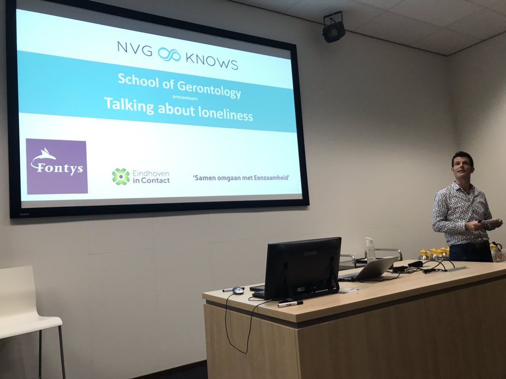 Gisteren interessant mini-congres gehad van oa Eric Schoenmakers over eenzaamheid in het kader van de master healthy Ageing professional #Fontys #wijzijnfontys #healtyageingprofessional #eenzaamheid