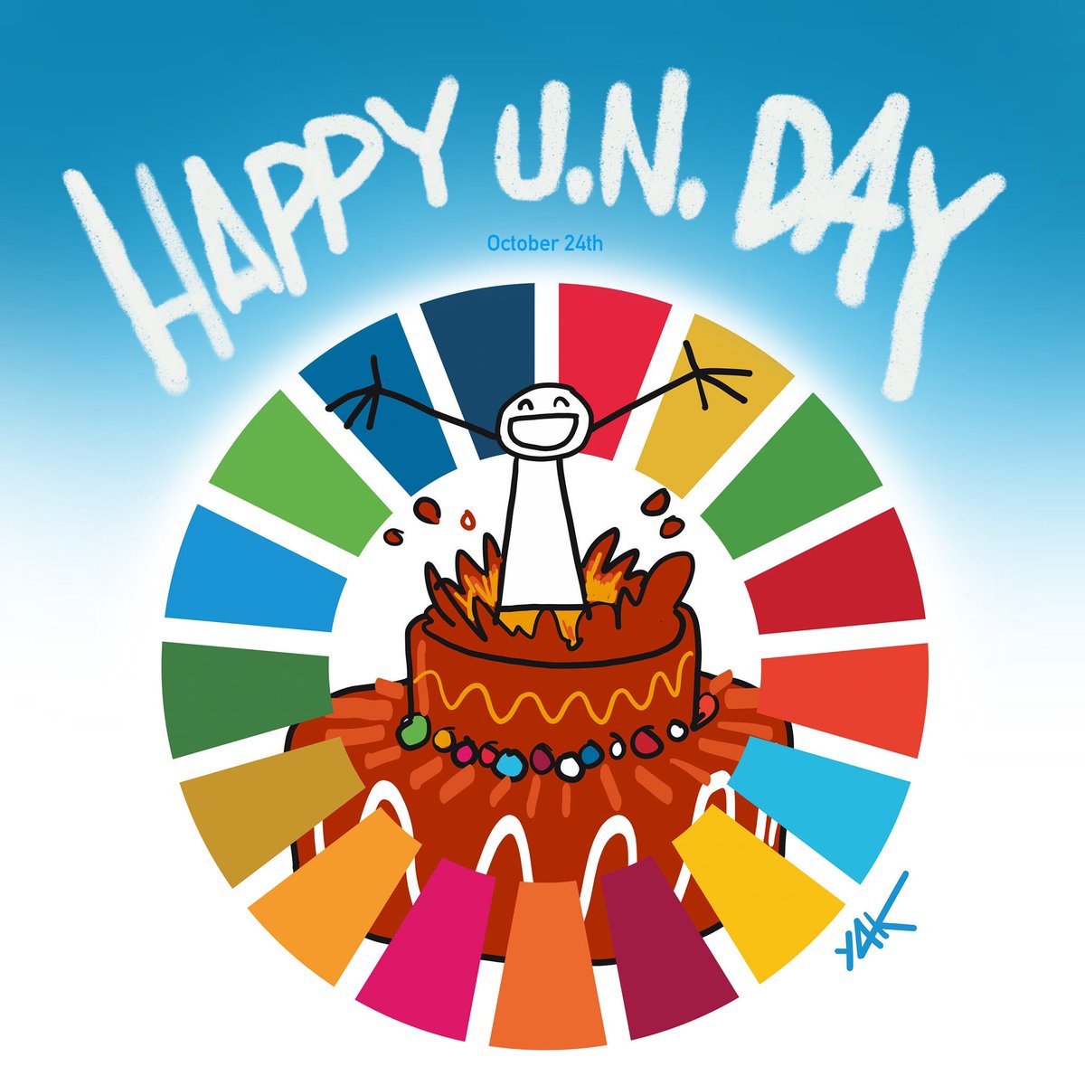 SustDev's tweet photo. We know 17 reasons to celebrate #UNDay ๐บ๐ณ!
1: No poverty
2: No hunger
3: Health
4: Education
5: Gender =
6: Water
7: Clean energy
8: Jobs
9: Innovation
10: โฌ๏ธ inequality
11: Cities
12: Consume less
13: #ClimateAction
14: Oceans
15: Forests
16: Peace
17: Partnership
#GlobalGoals https://t.co/ETGzATymgW