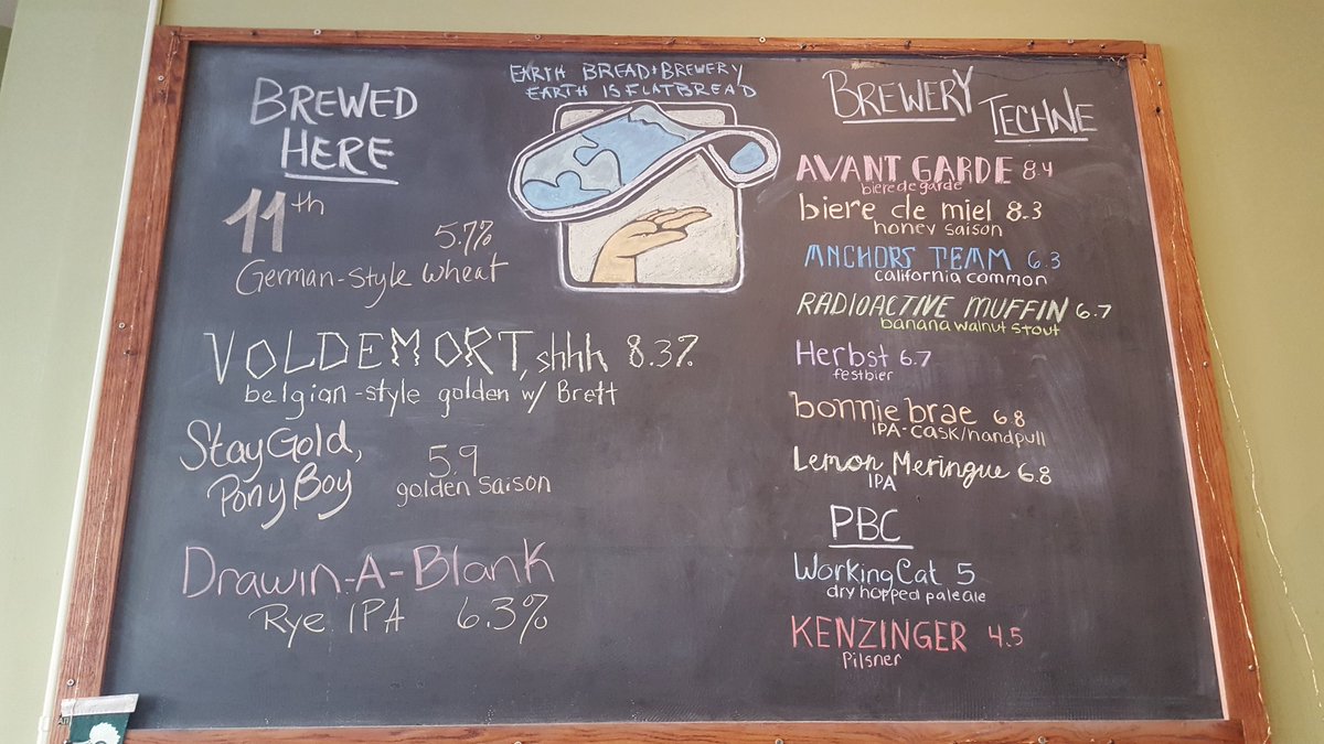 EarthBreadBrew's tweet photo. Our  draftlist on this beautiful day @PhillyTapFinder #beer #craftbeer #craftbeerpa #beerandflatbread #localbeer #phillybeer #beer #craftbeer #craftbeerpa #local #philly https://t.co/LfcrA4Kafo