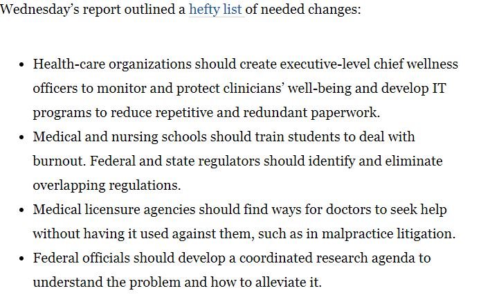 Raj Ratwani, PhD (@rajratwani) on Twitter photo Glad to see <a href="/washingtonpost/">The Washington Post</a> highlighting findings from <a href="/theNAMedicine/">National Academy of Medicine</a> report on clinician burnout. But, one important contributor is missing in the article...health IT usability. Usable technology is central to reducing burnout, as the report indicates. wapo.st/31KZ3j4 Glad to see <a href="/washingtonpost/">The Washington Post</a> highlighting findings from <a href="/theNAMedicine/">National Academy of Medicine</a> report on clinician burnout. But, one important contributor is missing in the article...health IT usability. Usable technology is central to reducing burnout, as the report indicates. wapo.st/31KZ3j4