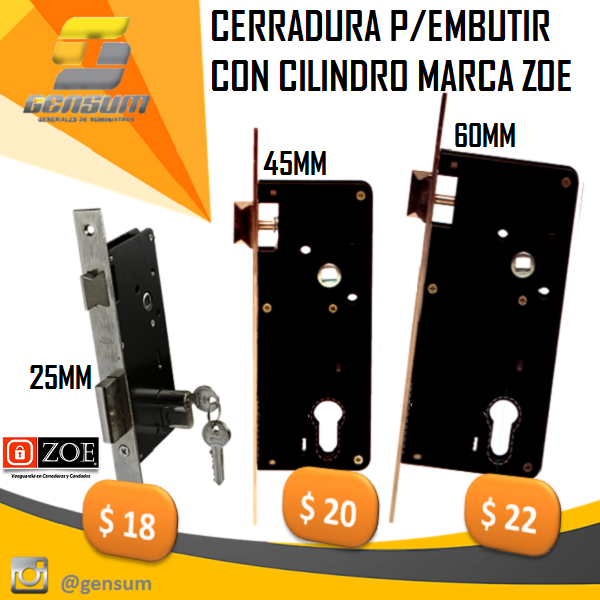 construdeco__'s tweet photo. #Promocion de 72 horas de precios bajos en nuestra línea #Zoe
🗄🔑Cerradura de #Embutir con cilindro de 25, 45 y 60MM
⚫ #Cilindro de 60MM con 3 llaves y Cilindro para gavetero de 22MM cromado
Ubicanos frente a Oro Cauchos Láser del Big Low Center.
✉ventasgensum@gmail.com https://t.co/7TCZNztTCF