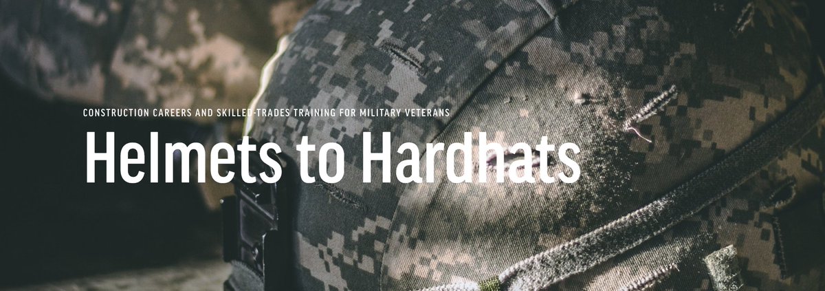 Learn more about our resources for job placement in the construction industry, mihelmetstohardhats.org. #military #skilledtradejobs