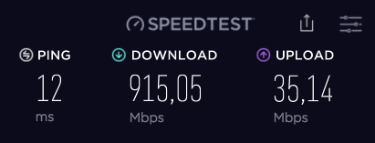 BartStoffels's tweet photo. @Telenet geen idee aan welk knopje jullie gedraaid hebben, maar sinds vanavond haal ik dan eindelijk de verhoopte snelheid... #speedtest #gigaboost #happycamper https://t.co/aSKox1EX8f