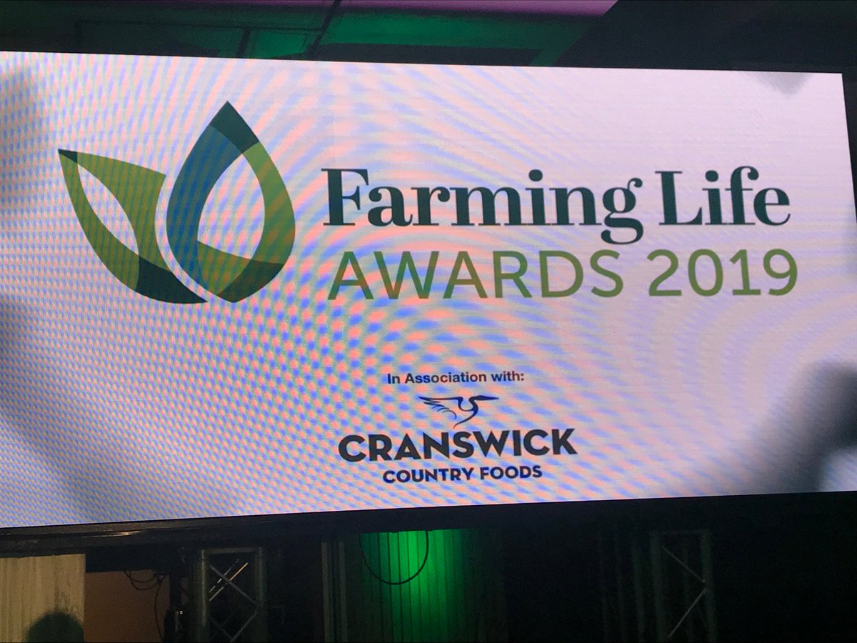 The big night has arrived for the local farming industry with the @FarmingLifeNI Awards. We are delighted to be here on behalf of @asda to support the Young Farmer of the Year category. Good luck to all the finalists. #FLAwards19