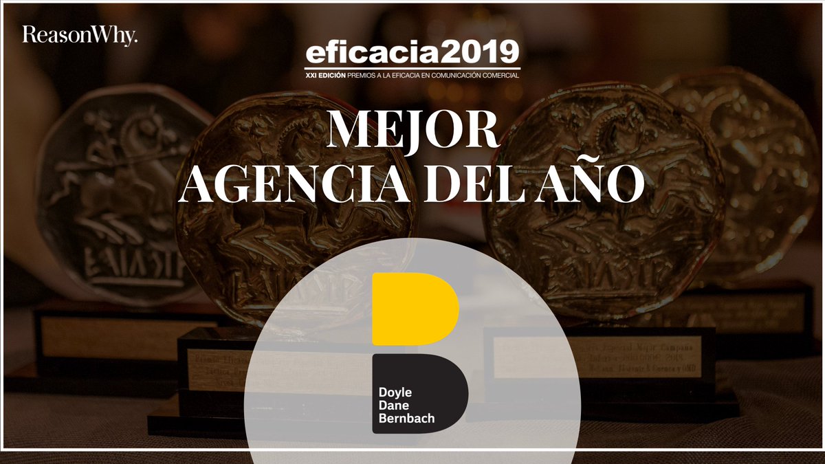 🏆 La Agencia del Año es <a href="/ddbspain/">DDB Spain</a> ¡Enhorabuena! #Eficacia2019 #PremiosEficacia <a href="/aeanunciantes/">Anunciantes</a> <a href="/SCOPEN_es/">SCOPEN</a> <a href="/PremiosEficacia/">Premios Eficacia</a>