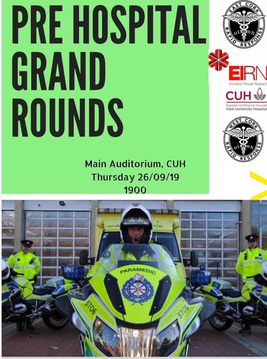 FacultyMilMed's tweet image. It’s great to see so many pre-hospital grand rounds springing up all around the country. Big shout out to @edsvuh and @SVUHTrauma who invented them!! #PHECC #Paramedic #AP #EMT #CMT #FOAMed #Ambulance