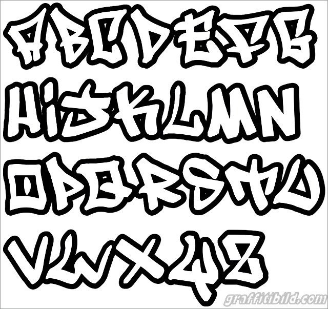 Patrick Kuhn Cool Graffiti Fonts Abc T Co Quh4fldz5e Graffart Graffitiart Orthograffiti Drawing