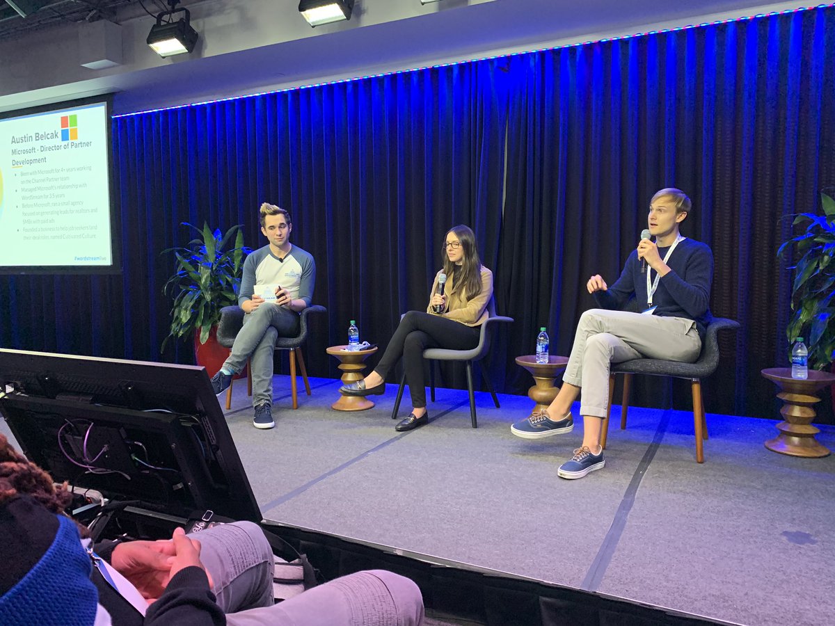 WordStream's tweet photo. The industry’s #1 PPC expert Mark Irvine invites representatives from Google AND Microsoft onto the stage for a panel on why cross-channel is key to digital marketing success.
#WordStreamLive https://t.co/2seaUj1zXS