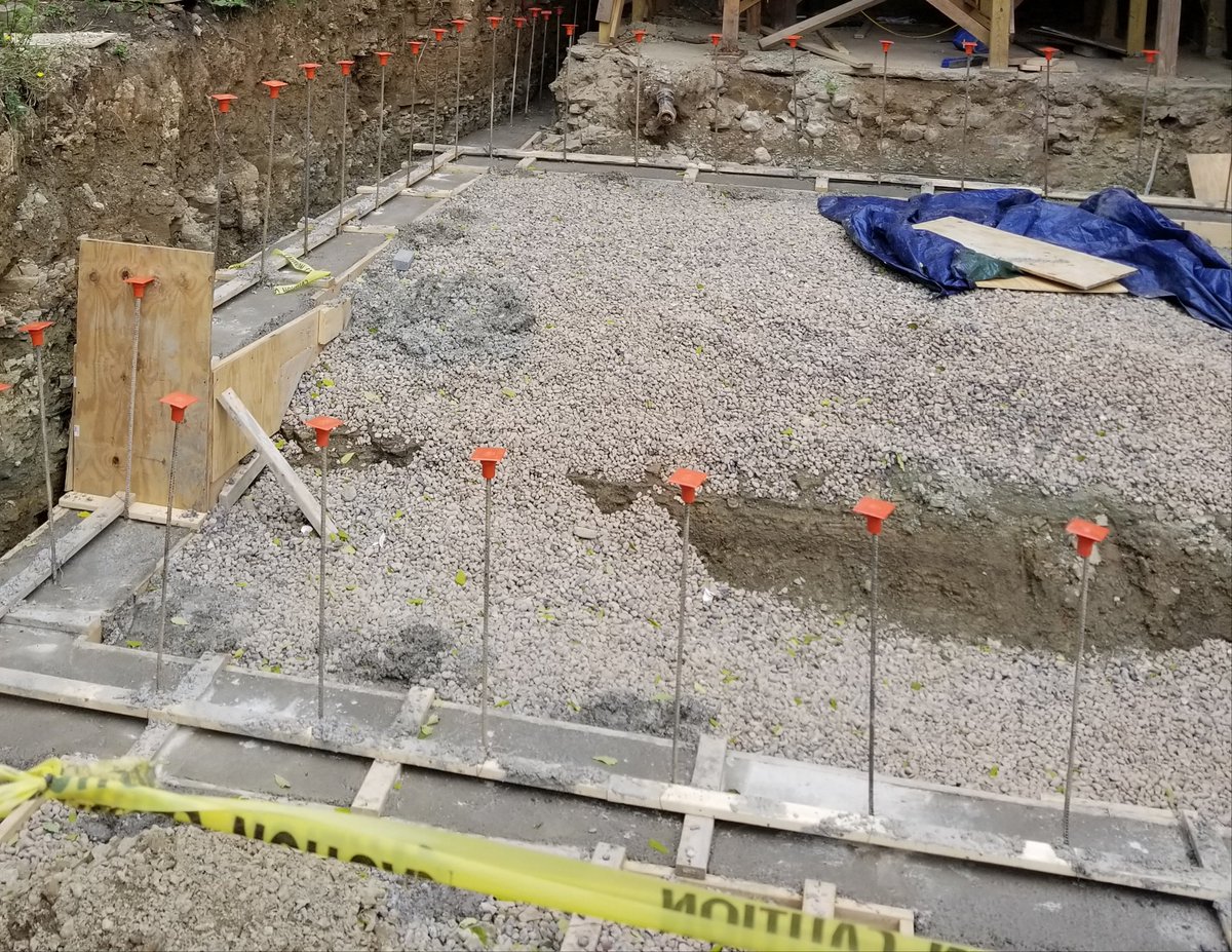 dsherman007's tweet photo. Footings are done. Preparing for CMU block install. #NYmason #padrienellamasonry #redevelopement #realestate  #solacenewyorkllc https://t.co/f64W5zTmYa