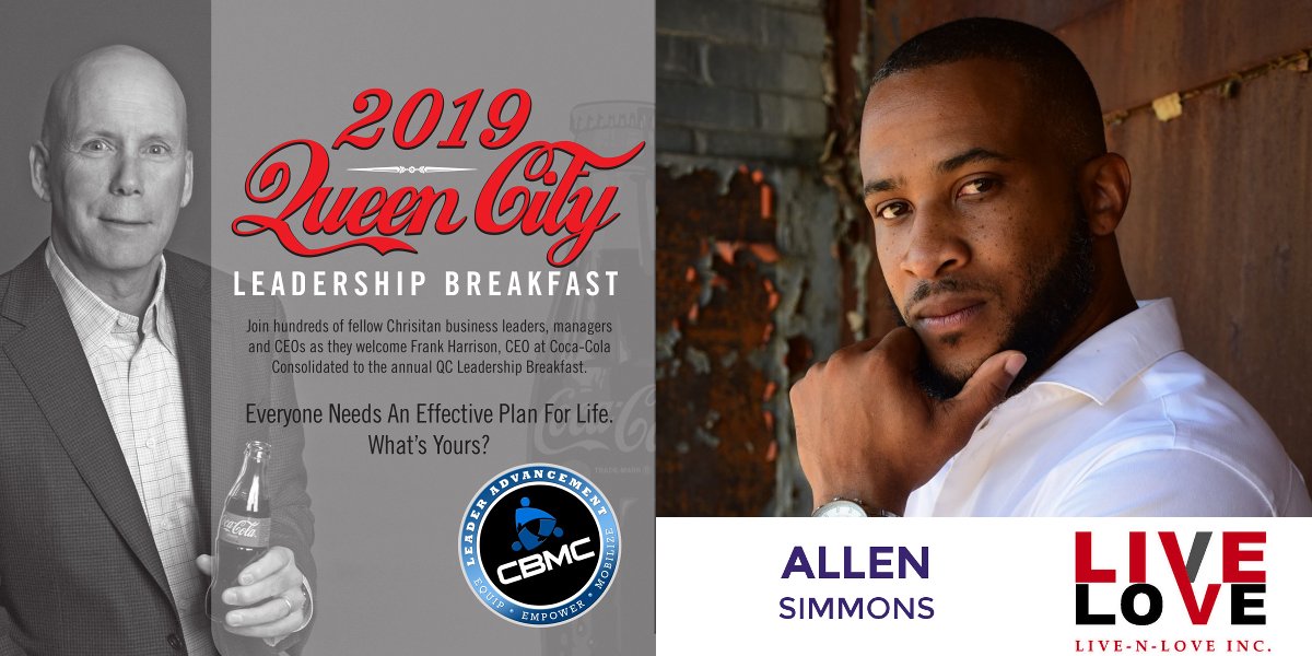 Join us for breakfast and meet Live N Love Founder, <a href="/thatsallen/">Allen Simmons</a>, at the Queen City Leadership Breakfast on Friday, Nov 1st. RSVP tickets and tables by Monday Oct 28th at QueenCityLeaders.com #QCLeaders #Charlotte #networkingevents