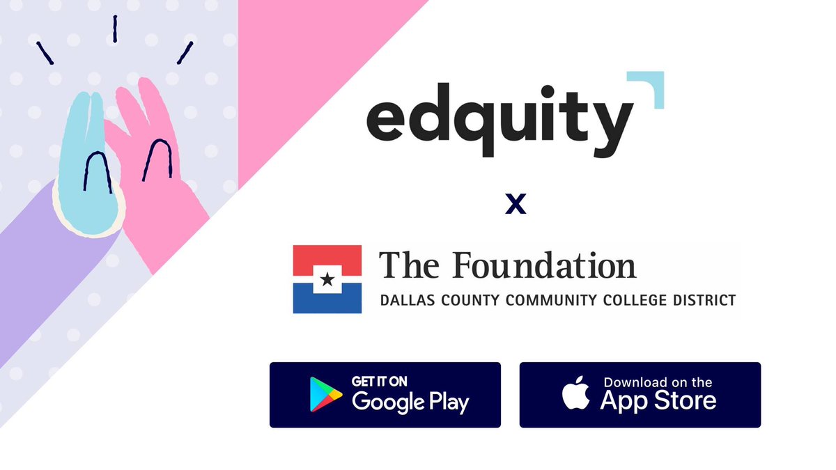 dallascollegetx's tweet image. 📣 @DCCCDFdn is kicking off a partnership with Edquity to help bring emergency grants to students experiencing a financial crisis.🆘 If you&apos;re a student enrolled in 12 credit hours, you can apply today! (Oct.24)🙌 Download the app📱or apply online app.edquity.co.