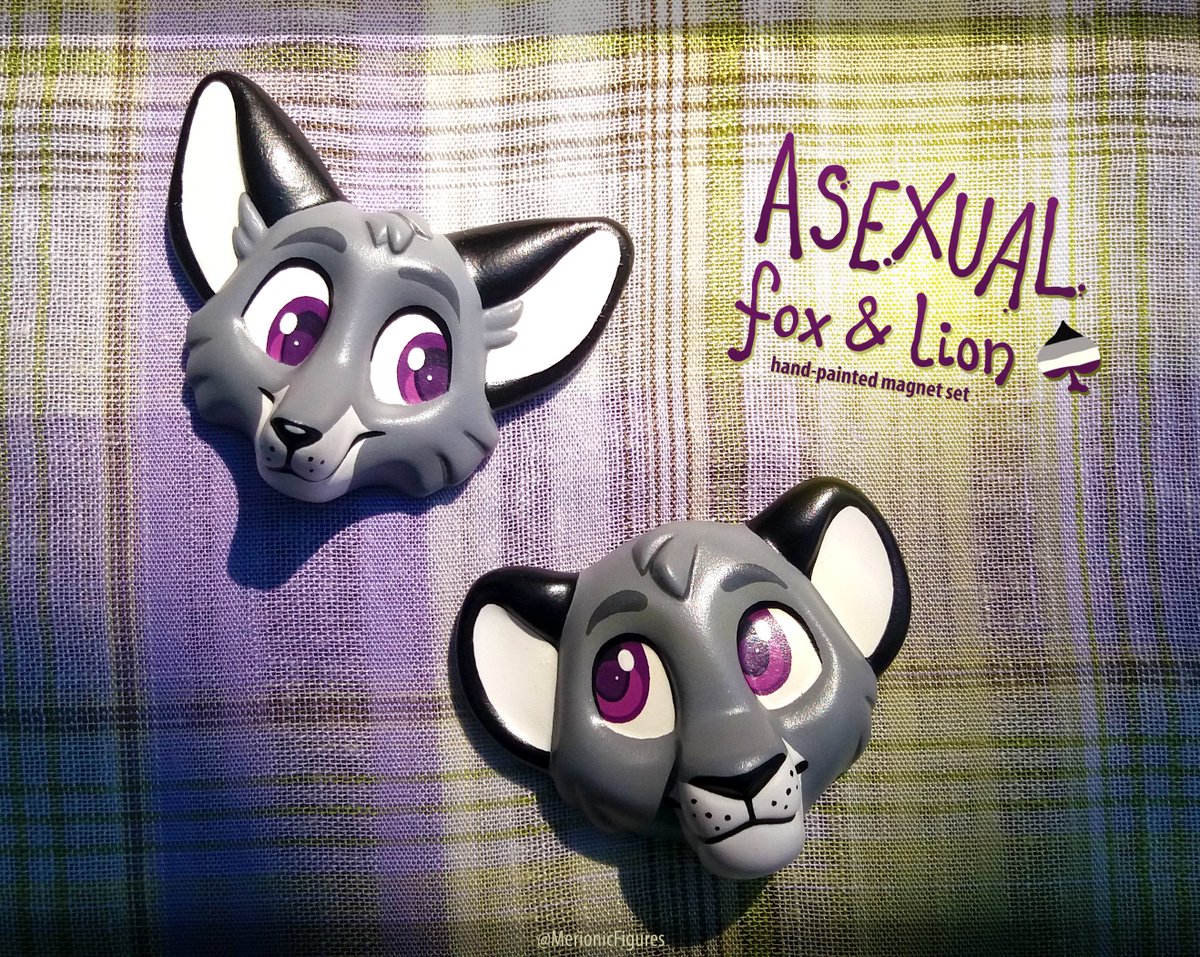 MerionicFigures's tweet photo. A set of hand-painted resin magnets! Happy Ace Week everyone! ♠️💜

#AceAwarenessWeek #AsexualAwarenessWeek #AceWeekCreations https://t.co/R5lgqhwk0T
