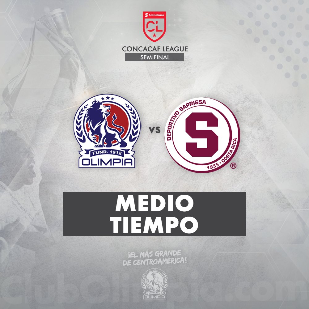 CDOlimpia's tweet photo. Medio tiempo en el Metropolitano 🕛

Olimpia 1 🇳🇱 - Saprissa 0 🇱🇻

Jorge Bengúche (24)

#ConcacafLeague
#StateOfGoal
#SomosOlimpia https://t.co/84LLHWhbg4