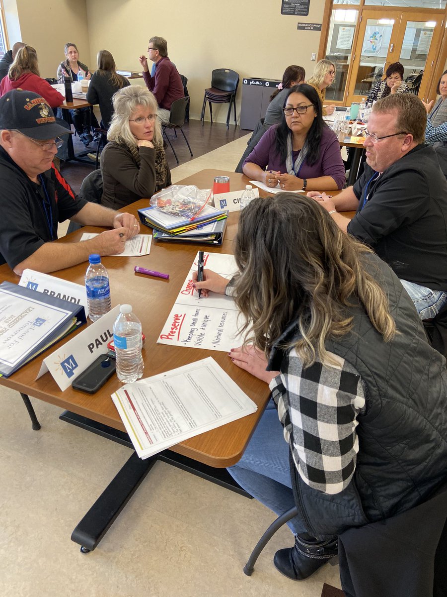 I have the best job!  Today I worked with the McLeod For Tomorrow Class if 2020.  We talked about visionary leadership, what they hope the future holds for their county, and what needs to happen to get there.  #UMNExtWorks #UMNProud @UMN_Ext_CV