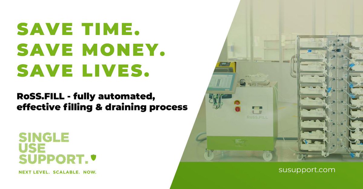 SUSupport_'s tweet image. Safe time ⏰ money💰 and lifes 👨‍👩‍👦‍👦

Our next level #fillingtechnology Ross.Fill is filling up to 200 liters of drug substance in less than 1 hour. Scalable &amp;amp; Supersafe
________________
More information: ecs.page.link/Vrd1C

#singleuse #biotech #susupport #fillanddrain #sut