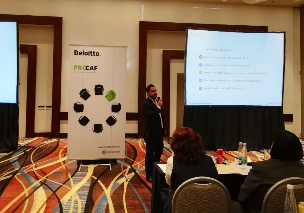 DeloitteMX's tweet photo. Es importante planear el cierre fiscal de las compañías para identificar beneficios y contingencias.
César Martínez y Marco Tiscareño Socio y Gerente de Impuestos Legales compartieron en la sesión #PROCAF Bajío los puntos finos a considerar en el cierre fiscal de las empresas. https://t.co/WSgGP9MFaZ