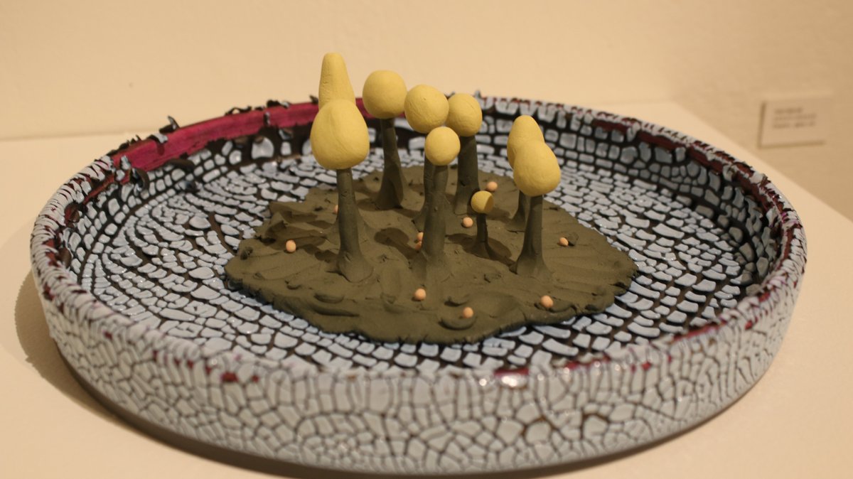 CSUFCOTA's tweet image. Philip Kupferschmidt (@_pk_ceramics) MFA Ceramics
&quot;Forever in the Woods&quot;
Duff Gallery
10/12-10/18

Petri Dish #1
6 in H x 7 in W
Ceramic and glaze

#CSUFCOTA #CSUF #CSUFVisualArts