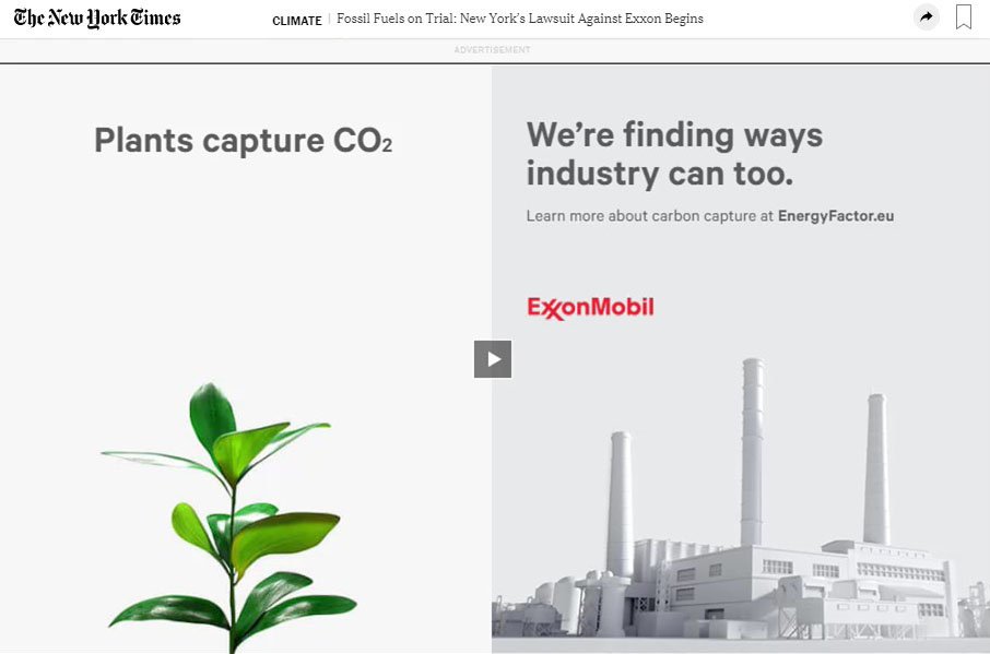 ᴊᴏᴀɴɪᴇ ʟᴇᴍᴇʀᴄɪᴇʀ On Twitter Exxon S Message Embedded In Nytimes Article Exxonknew Paid Ads 1 Our Industry Is Small The Image Of The Power Plant Is About The Size Of A Plant Https T Co Jfwk2rsafu