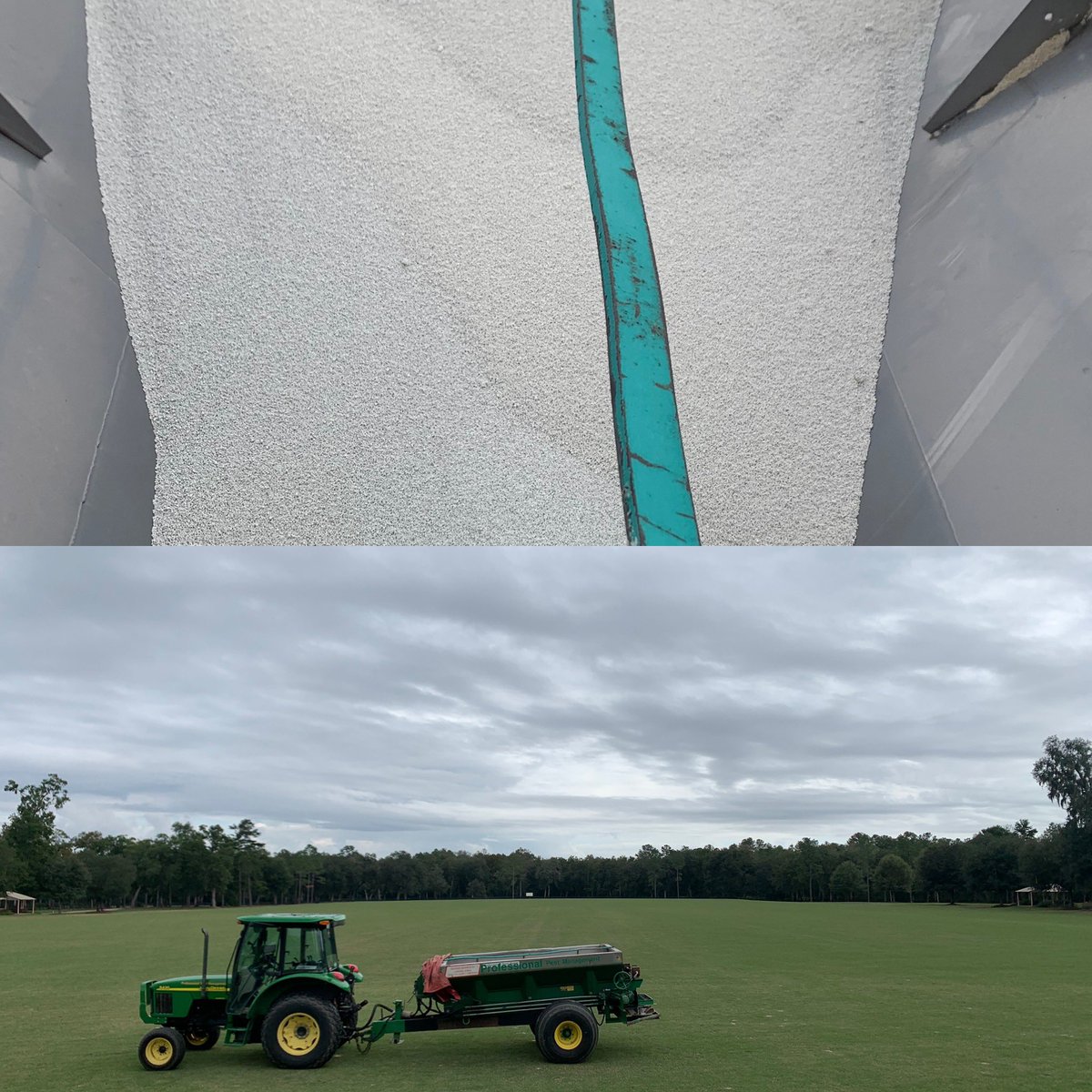 jimmyppmst's tweet photo. Nothing like the smell of some Turf Royale @OptimumTurf_YNA @TurfBeard @HowardFert to brighten your day and turf up! Finished the day up at Ten Oaks Polo. https://t.co/G5CiDgSacT