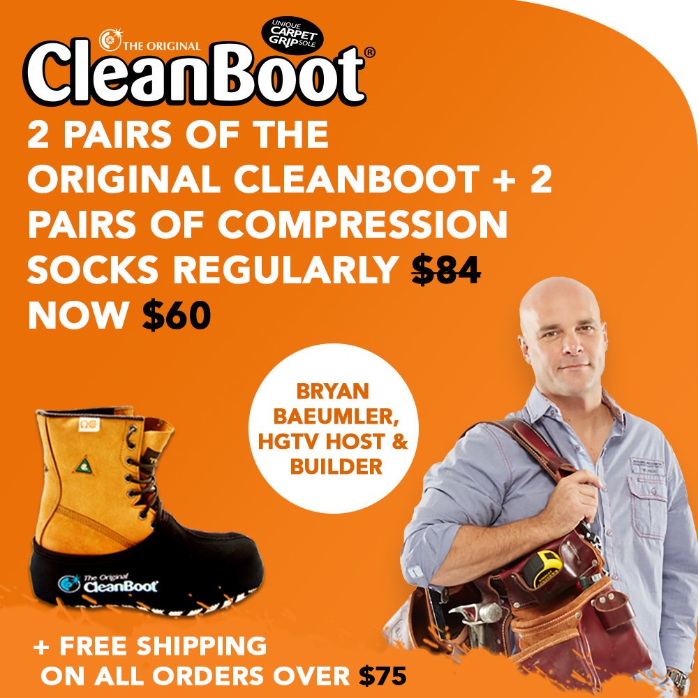 thecleanboot's tweet image. 2 pairs of The Original Cleanboot + 2 pairs of compression socks regularly bit.ly/2MLGjdw

#bryanandcleanboot #collaboration #bootbrushes #bryan #cleanboot #brandambassador #bootcovers #compressionsocks