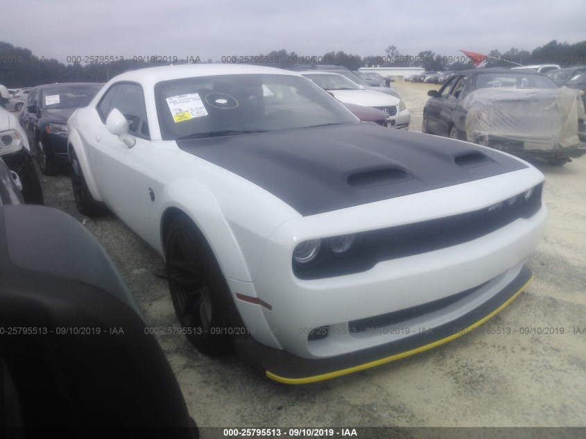 Hellcat Redeye with splitter protector. Totaled with 4,221 miles on it. iaai.com/VehicleDetails…