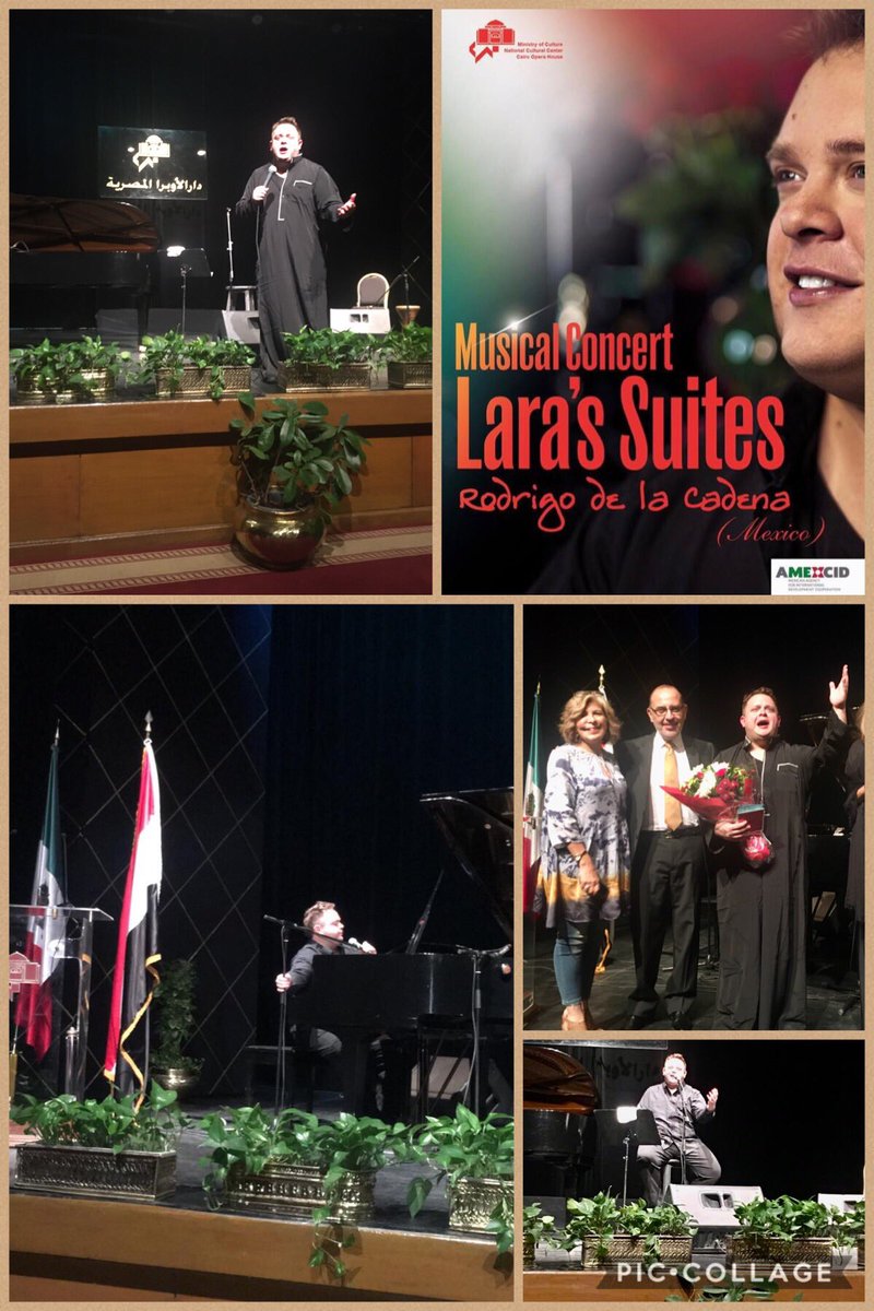 “Lara’s suites” refined gift given by <a href="/RodrigoDLCadena/">Rodrigo De La Cadena</a> at <a href="/CairoOperaHouse/">Cairo Opera House Official</a> and @alexlibraryva  “Suites de Lara” fino obsequio del maestro Rodrigo de la Cadena en la Ópera de Cairo y la Biblioteca de Alejandría gracias a <a href="/AABA_Mexico/">AABA México</a> <a href="/AMEXCID/">AMEXCID</a> <a href="/Proud2bMexican/">Proud to be Mexican</a>