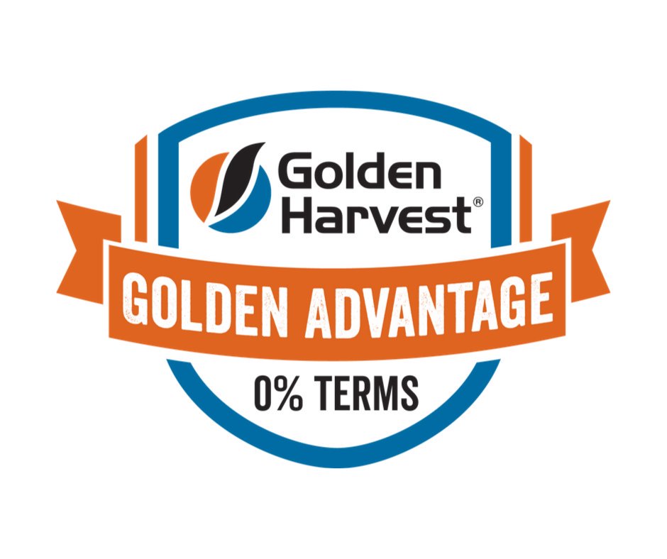 GldnHarvest's tweet photo. Golden Advantage is an extended terms offer, with a 0% interest cost, for farmers to purchase Golden Harvest® brand seed products. https://t.co/vyMbwCQk9a 

#YieldStrong #GoldenAdvantage https://t.co/dnAcVBK1Am