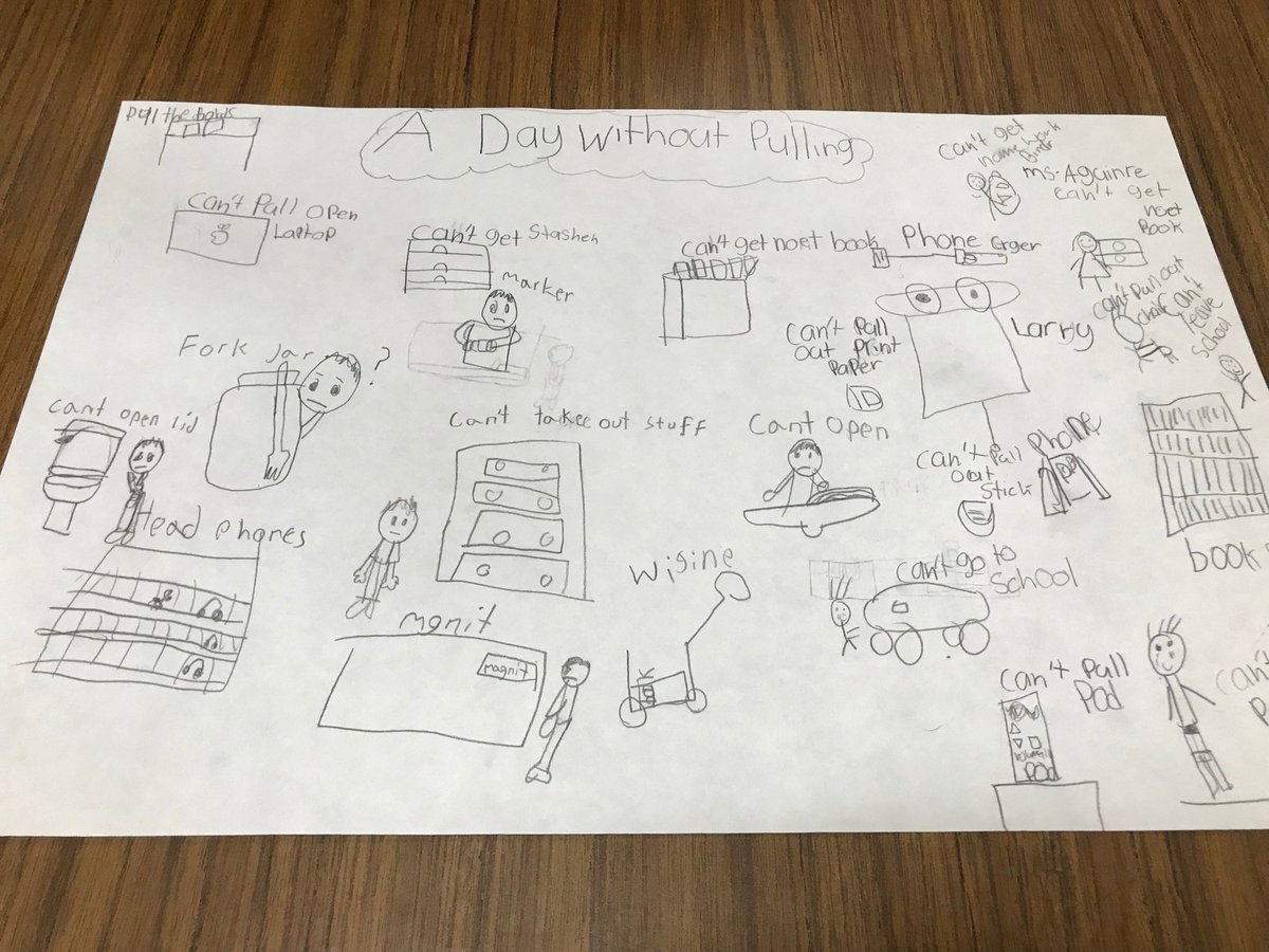 chiefs308's tweet photo. Students collaborating and reflecting on “A Day without Pulls”! What problems would they encounter if they were not allowed to PULL anything?! Getting them ready for force and motion! ⁦@CPuga72⁩ ⁦@CapistranoES⁩ https://t.co/aEeWOXd6Y0