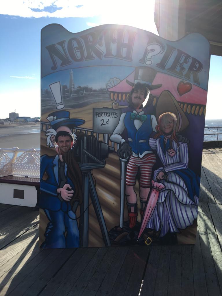 NHC_Helenas's tweet photo. Residents and staff @NHC_Helenas enjoyed their day out yesterday to Blackpool! We visited the pier, beach, arcade and even stroked the horses! 🗼#WeareNHC https://t.co/PJGwWx9Vp5