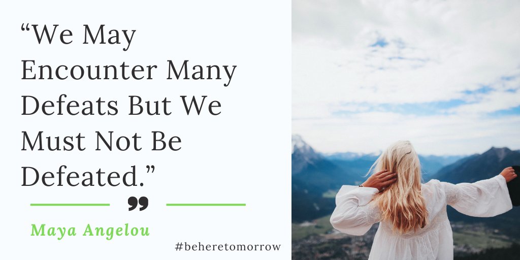 #beheretomorrow
