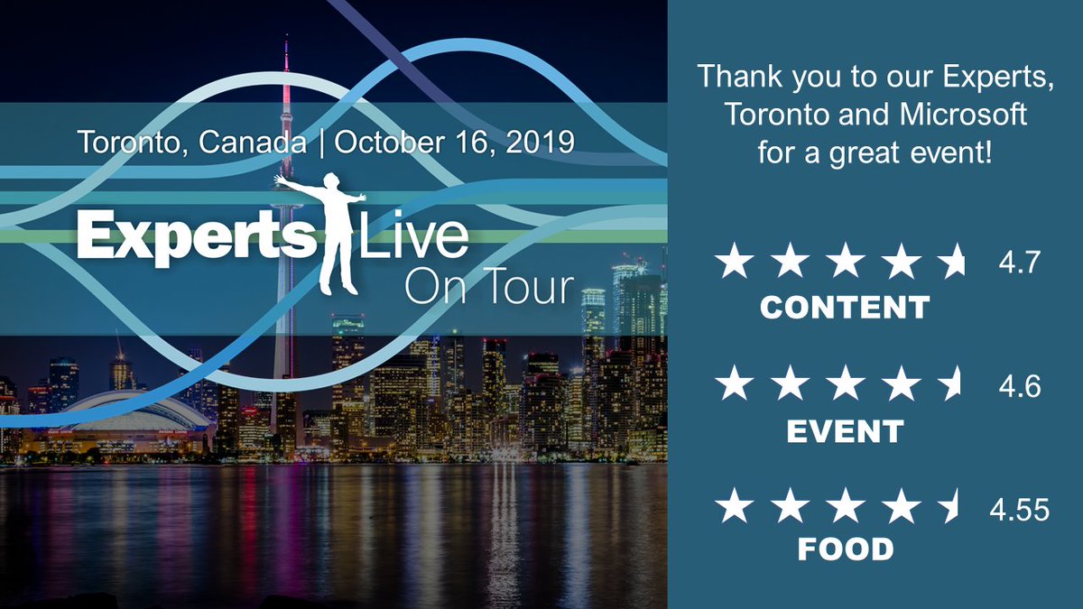 Experts Live On Tour (@expertsliveus) on Twitter photo The numbers are in & Experts Live On Tour in Toronto was a big success. More than 9 of every 10 attendees gave the event the top rating! Thanks to #cybersecurity experts Rodney Buike, Jeff Chin, Stuart Dankevy, <a href="/ems_wes/">🇨🇦 Wes Kroesbergen</a>, & Vivek Khindria for a great day of learning! #expertslive The numbers are in & Experts Live On Tour in Toronto was a big success. More than 9 of every 10 attendees gave the event the top rating! Thanks to #cybersecurity experts Rodney Buike, Jeff Chin, Stuart Dankevy, <a href="/ems_wes/">🇨🇦 Wes Kroesbergen</a>, & Vivek Khindria for a great day of learning! #expertslive