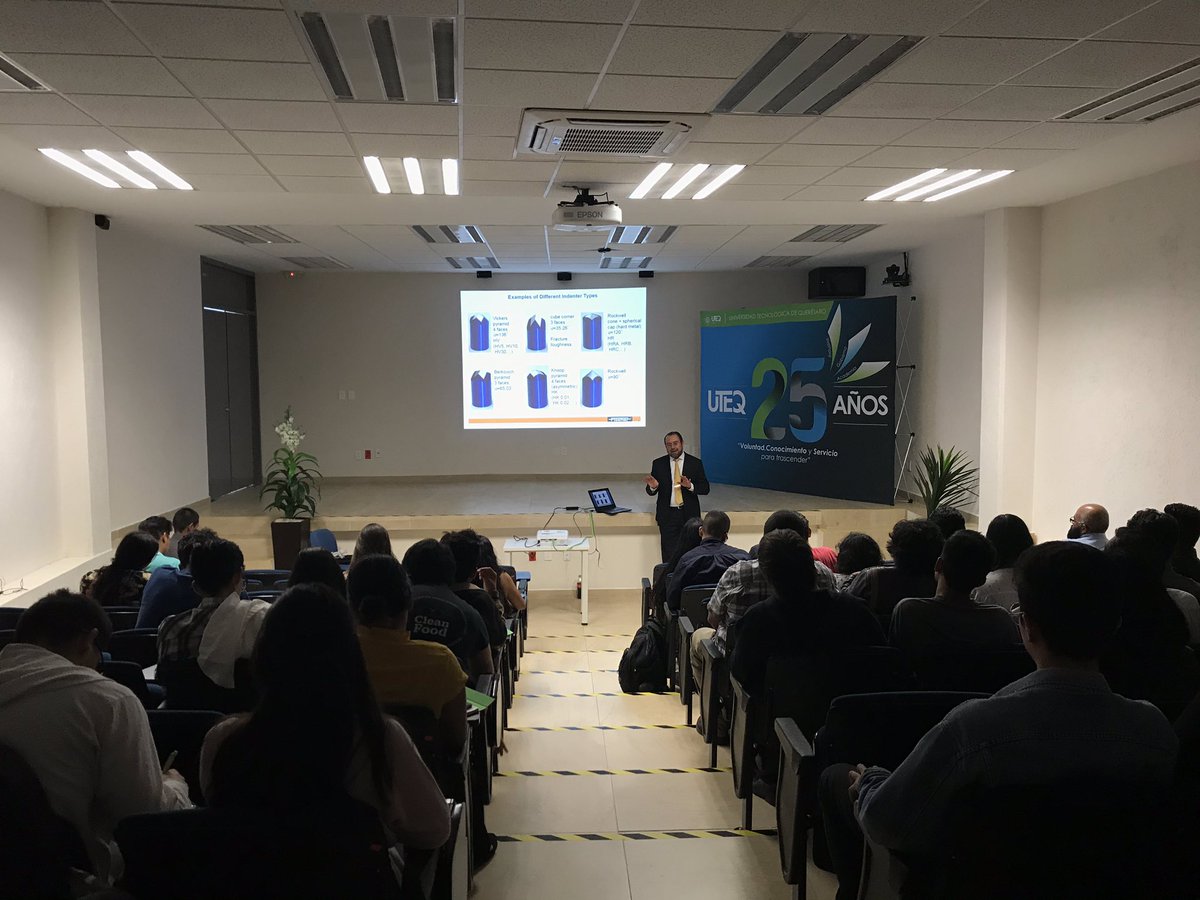 HelmutFischerMx's tweet image. Nuestro Gerente de Helmut Fischer México en el taller "Medición de propiedades mecánicas de materiales mediante el método de nanoindentación instrumentada" presentando algunos casos prácticos con los alumnos del congreso NANOCYTEQ. 

#MeasuringMadeEasy #Nanocyteq2019
