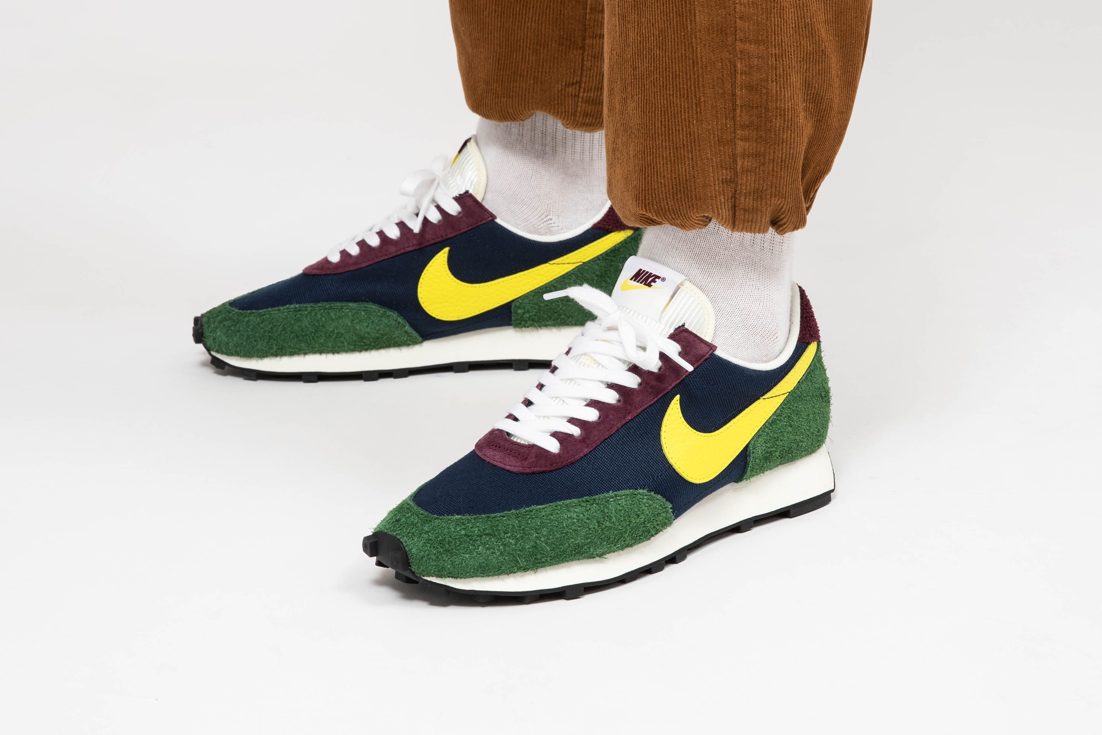 Titolo on Twitter: "#new ❗️ the classic Nike Daybreak gets a beautiful color-blocking look with Yellow, Navy, Green Burgundy on the upper.⁠ A v a i l a b l e