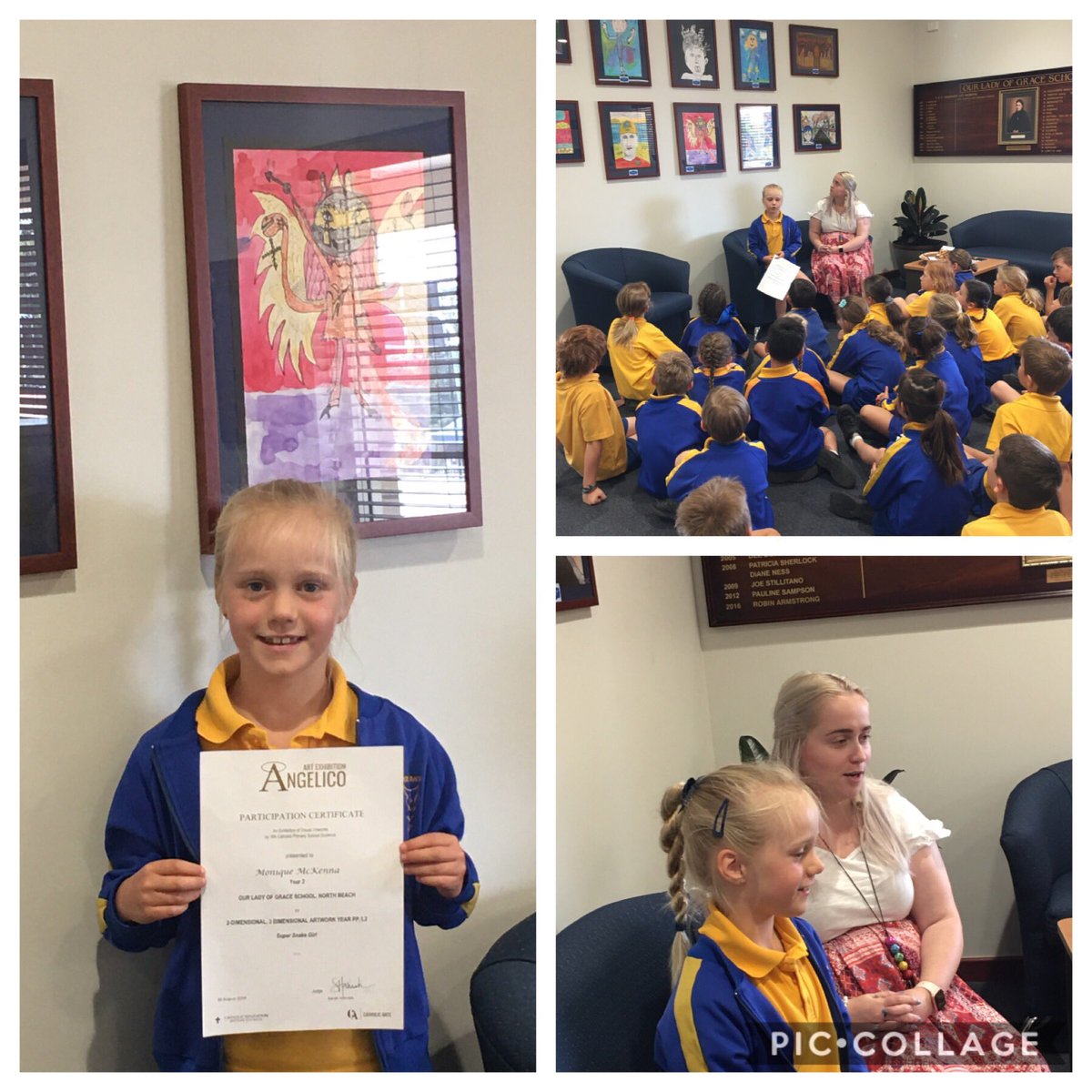 Gabrielle Doyle (@tlcewa) on Twitter photo Monique McKenna shared the story of her Award winning Angelico Competition artwork with her 2G classmates. <a href="/OurLadyofGrace3/">Our Lady of Grace School-North Beach</a> #life to the full. Monique McKenna shared the story of her Award winning Angelico Competition artwork with her 2G classmates. <a href="/OurLadyofGrace3/">Our Lady of Grace School-North Beach</a> #life to the full.
