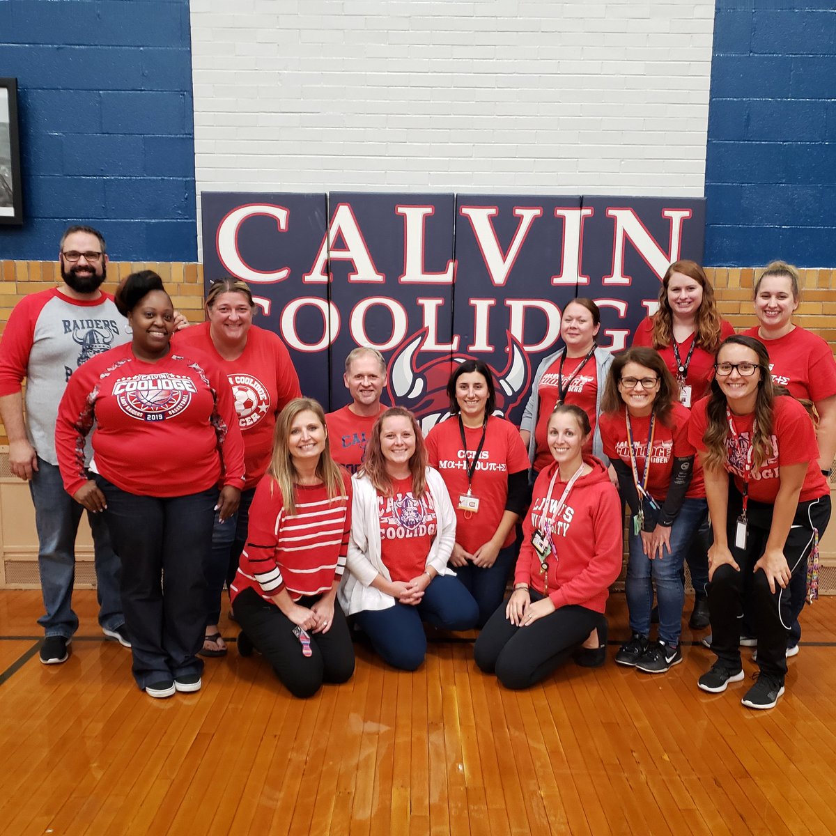 mkuby's tweet photo. Calvin Coolidge went #redfored #putitinwriting we support you CPS teachers! https://t.co/boCpgr9QB7