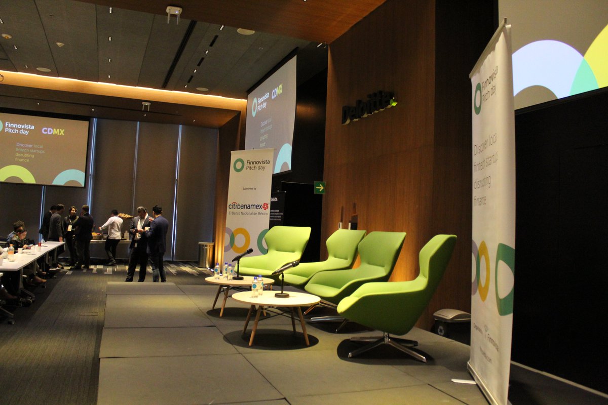 Finnovista's tweet photo. Todo listo para esta tarde de #innovación en la 4ta edición del año de #FPDMex enfocada en #SaludFinanciera en @TorreDianaMx. https://t.co/VBC2OM20BT