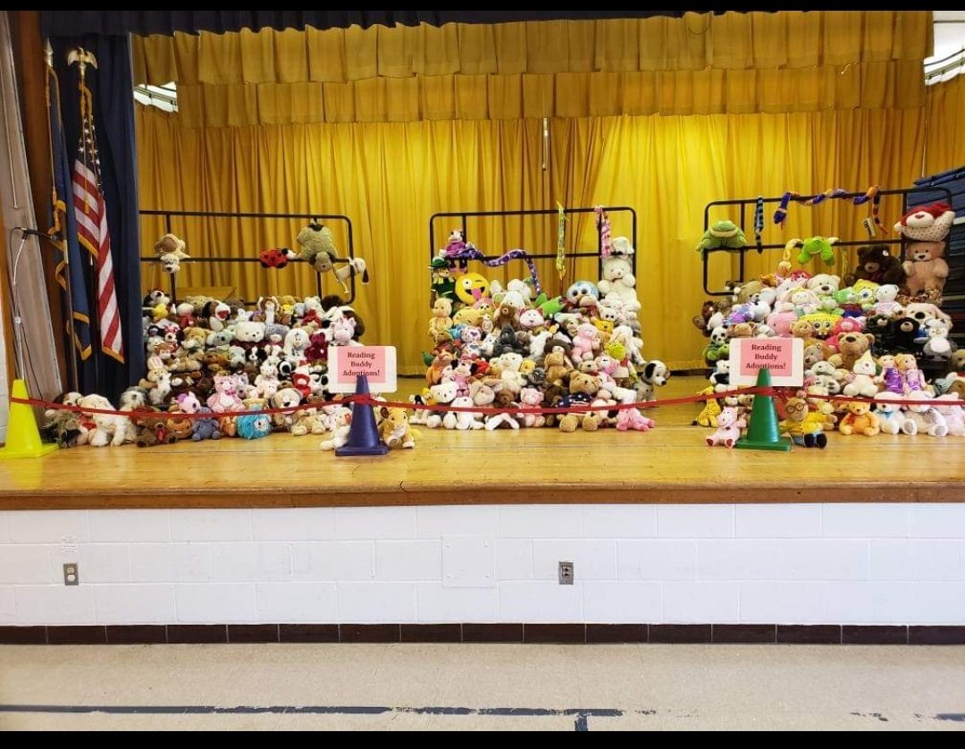 Reading Buddy adoptions at ZT! This was all donated by ONE teacher!!!