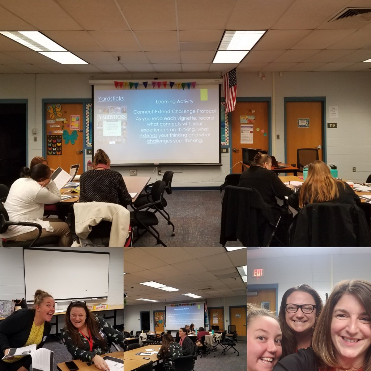 STEMEdCT's tweet photo. Engaging in a close reading protocol to deepen our understanding of a student centered approach to classroom management with @AnastasiaDDToGo @JacobsHPSCoach at our Oct New and Beginning Teacher Workshop! Looking forward to continuing our learning together this year! 
😊📚💡 https://t.co/BJtbtyBKe5