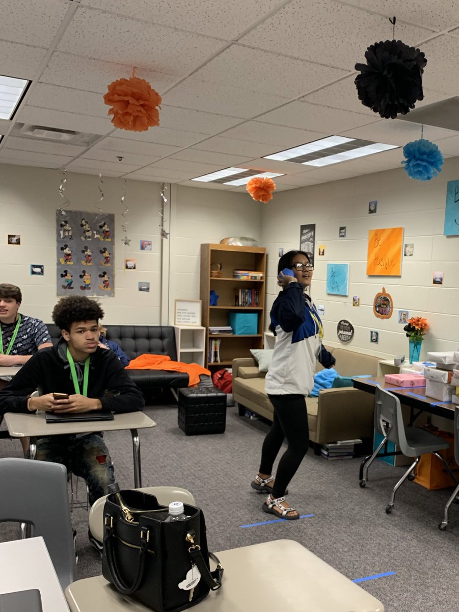AHult101's tweet photo. Who says quiz prep canโt be fun? Answer the question right and take a shot in โtrashketballโ to earn points for your team! #quizprep #studyfun #falconsALLin https://t.co/W3fMDn7Go2