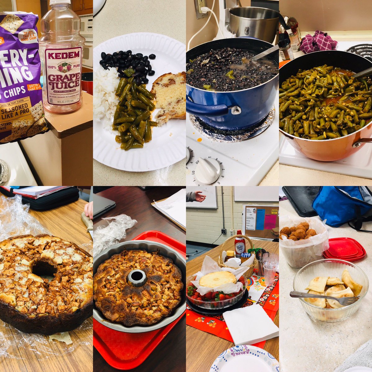 Celebrating the book Refugee today. Jewish Apple cake for Josef, Cuban black beans for Isabel and Syrian Green beans for Mahmoud. An amazing opportunity for our school to all read the same book.#kmsfcs #refugeebook <a href="/CentennialEF/">Centennial Education</a>