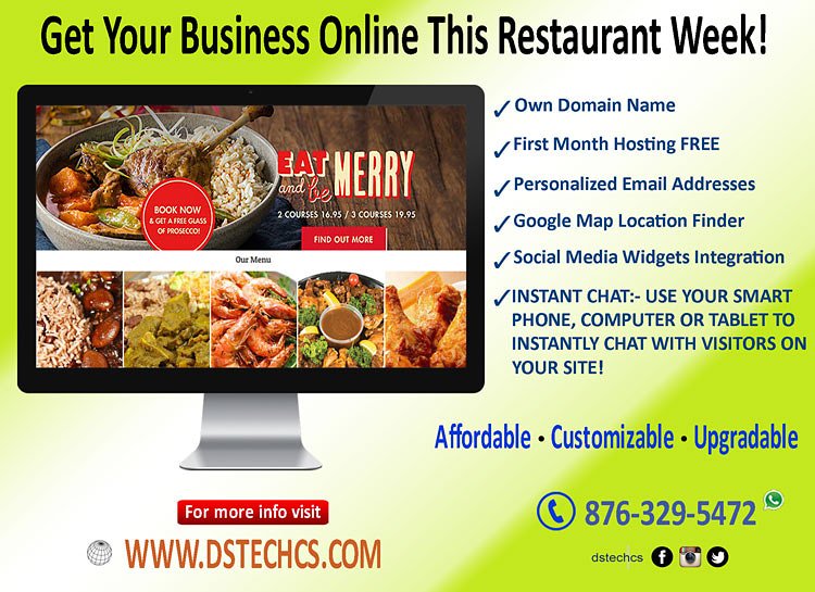 dstechcs's tweet image. Put Your Business Online! Get A Website Starting At Only JA$7,500!

View Demo:  demo1.dstechcs.com
Visit Website:  dstechcs.com
#dstechcs