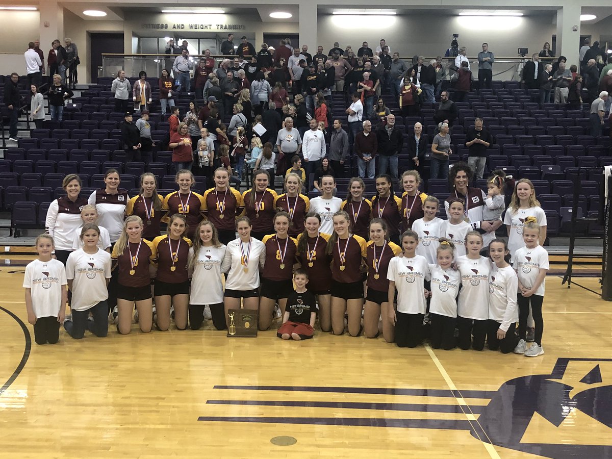 NewBremenSports's tweet photo. Congratulations Ladies and Coaches 2019 IV District Champions https://t.co/5Wlw3OOgiF