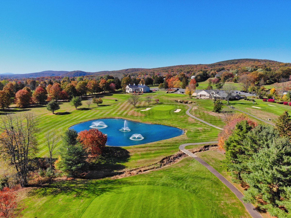 Hard work pays off . work with  a great crew  .  just a view of the course I work at from a drone . Can't ask for a better view then this .