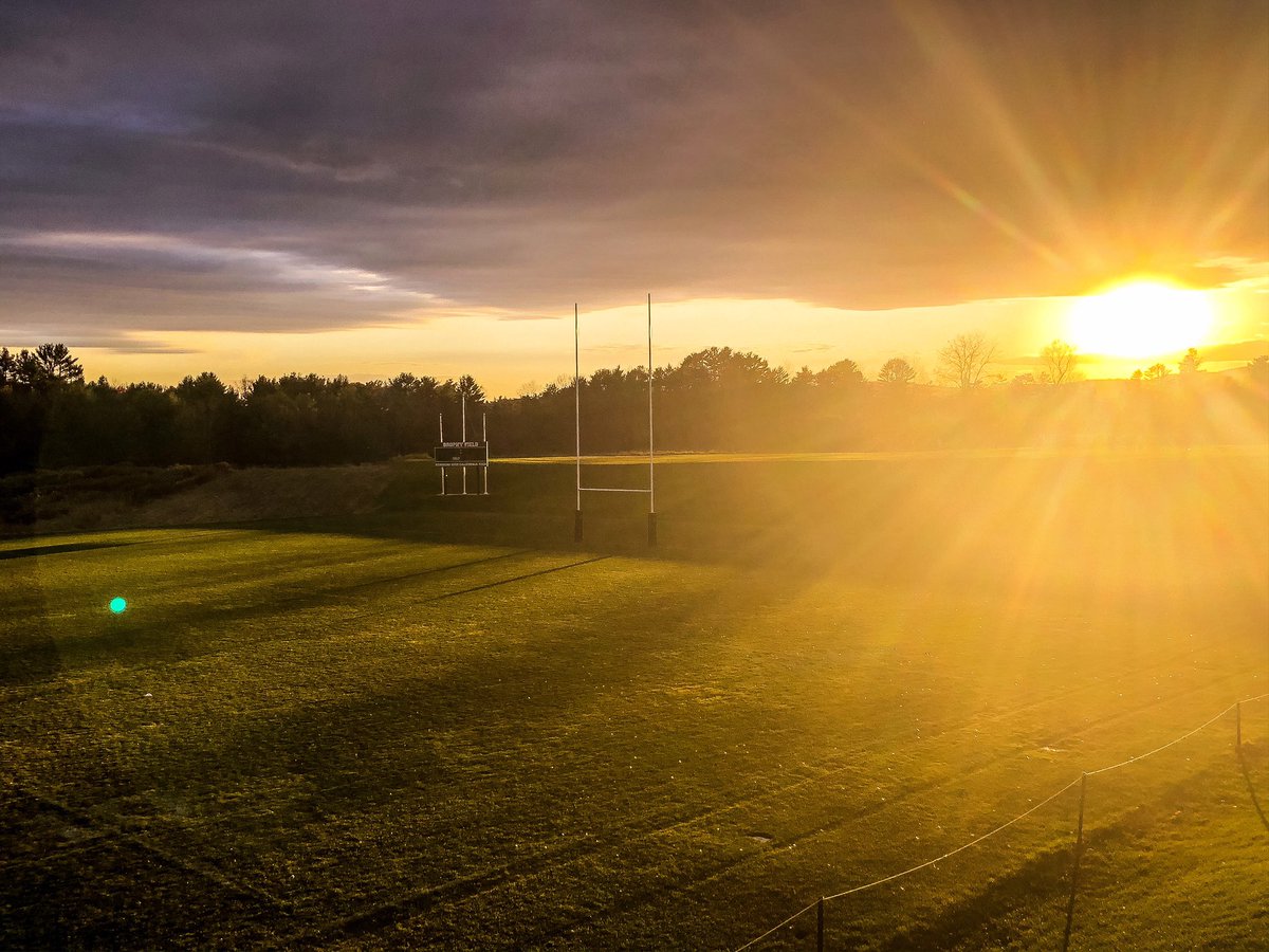 Brophy Field looking stunning tonight... Mother Nature agrees.