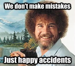 MrBteachesmath's tweet photo. #memeday #spiritweek #bobross #palmyramiddleschool #tlap #happytrees #mistakes https://t.co/PZWBYJga3K