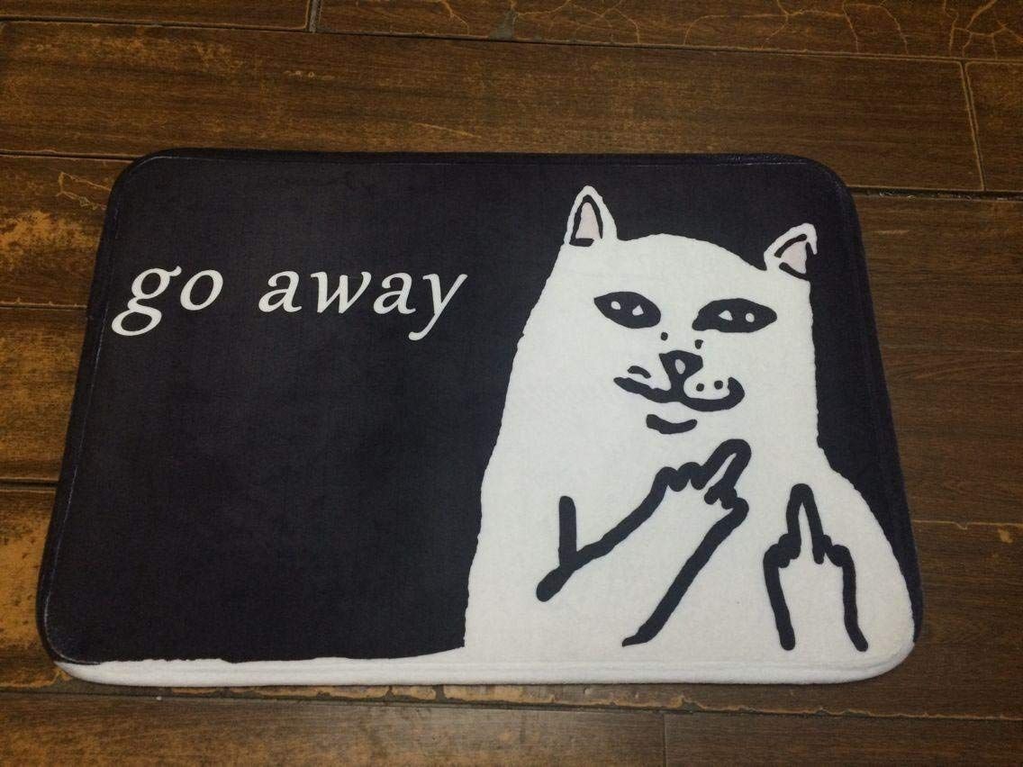 обои go away. коврик go away с котом. коврик ripndip go away. футболка go away. Go away мем.